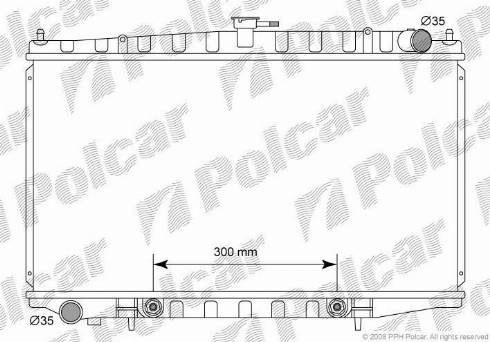 Polcar 2742081K - Радіатор, охолодження двигуна autocars.com.ua