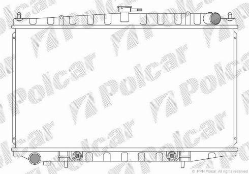 Polcar 274208-1 - Радіатор, охолодження двигуна autocars.com.ua