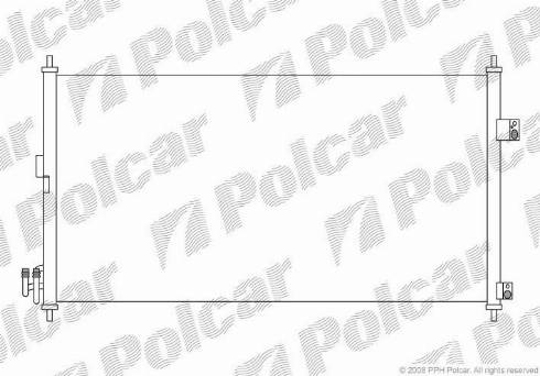 Polcar 2746K8C1 - Конденсатор, кондиціонер autocars.com.ua