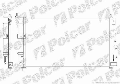 Polcar 2758K82X - Конденсатор кондиционера avtokuzovplus.com.ua