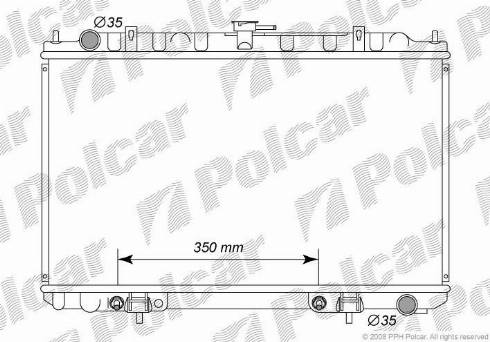 Polcar 276208-1 - Радиатор, охлаждение двигателя avtokuzovplus.com.ua