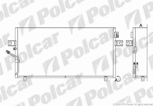 Polcar 2765K8C1 - Конденсатор, кондиціонер autocars.com.ua