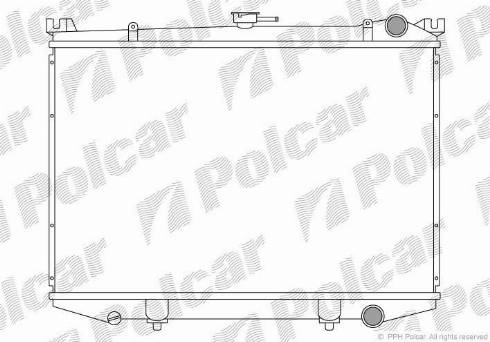 Polcar 276808-2 - Радіатор, охолодження двигуна autocars.com.ua