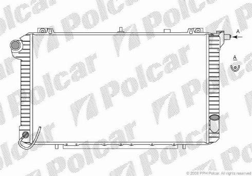 Polcar 2775082X - Радіатор, охолодження двигуна autocars.com.ua