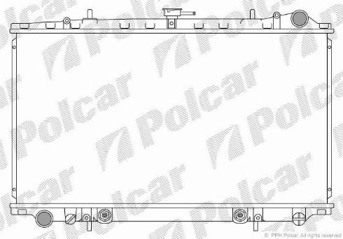 Polcar 277608-1 - Радіатор, охолодження двигуна autocars.com.ua