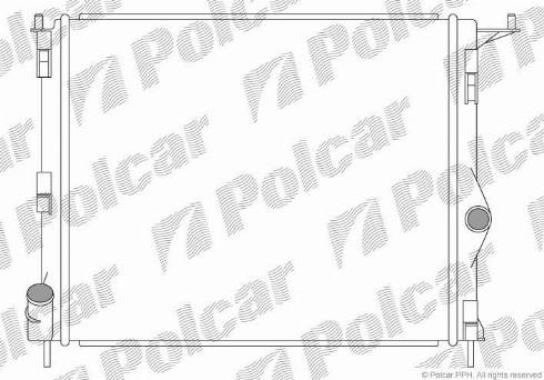 Polcar 280108-1 - Радіатор, охолодження двигуна autocars.com.ua