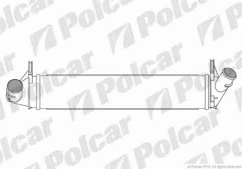 Polcar 2801J8-1 - Интеркулер autocars.com.ua