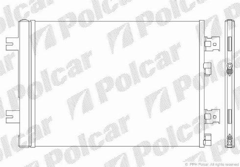 Polcar 2805K81X - Конденсатор, кондиціонер autocars.com.ua