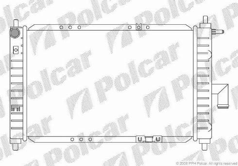 Polcar 290208A3 - Радіатор, охолодження двигуна autocars.com.ua