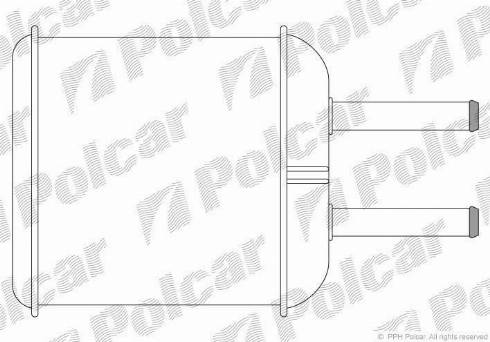 Polcar 2902N81X - Теплообмінник, опалення салону autocars.com.ua