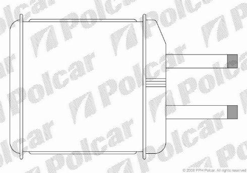 Polcar 2902N8-1 - Теплообмінник, опалення салону autocars.com.ua