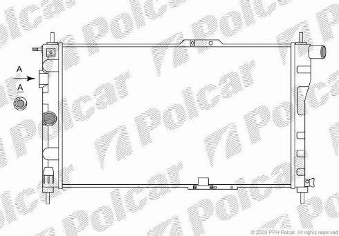 Polcar 291008A1 - Радіатор, охолодження двигуна autocars.com.ua