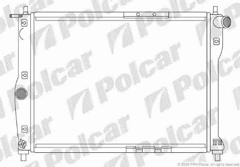 Polcar 291208A1 - Радиатор, охлаждение двигателя avtokuzovplus.com.ua