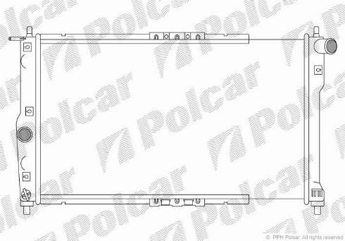 Polcar 291208-A - Радіатор, охолодження двигуна autocars.com.ua