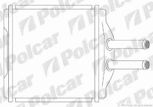 Polcar 2912N81X - Теплообменник, отопление салона autodnr.net