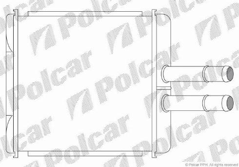 Polcar 2912N8-1 - Теплообменник, отопление салона autodnr.net