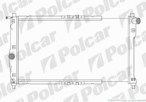 Polcar 292208A1 - Радіатор, охолодження двигуна autocars.com.ua