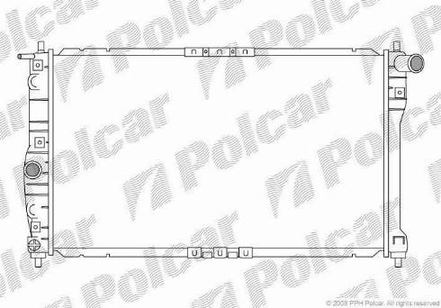 Polcar 292308A1 - Радіатор, охолодження двигуна autocars.com.ua