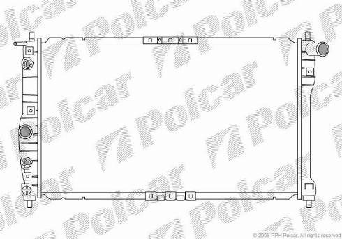 Polcar 292308-2 - Радіатор, охолодження двигуна autocars.com.ua