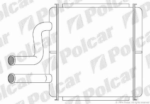 Polcar 2960N8-1 - Теплообменник, отопление салона avtokuzovplus.com.ua