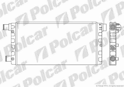 Polcar 300108A2 - Радіатор, охолодження двигуна autocars.com.ua