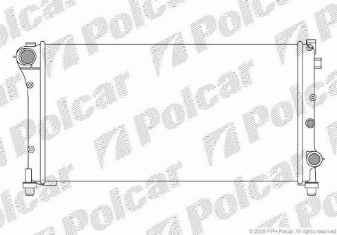 Polcar 300308-2 - Радіатор, охолодження двигуна autocars.com.ua