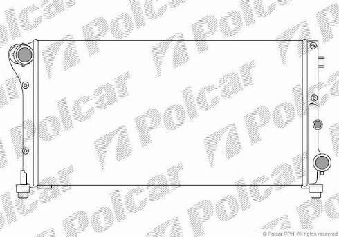 Polcar 300308A3 - Радіатор, охолодження двигуна autocars.com.ua