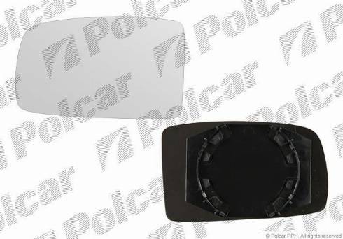 Polcar 3003554M - Дзеркальне скло, зовнішнє дзеркало autocars.com.ua