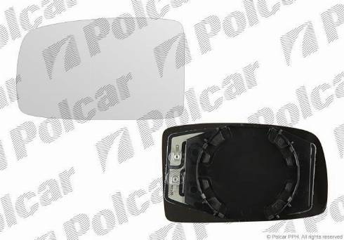 Polcar 3003545M - Дзеркальне скло, зовнішнє дзеркало autocars.com.ua