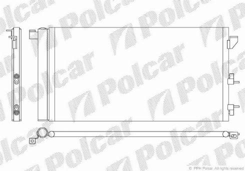 Polcar 3003K81X - Конденсатор, кондиціонер autocars.com.ua