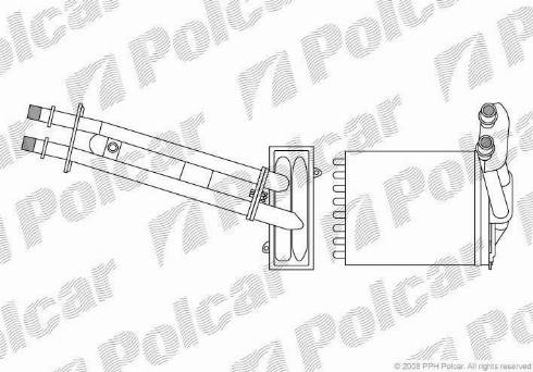 Polcar 3003N8-1 - Теплообменник, отопление салона avtokuzovplus.com.ua