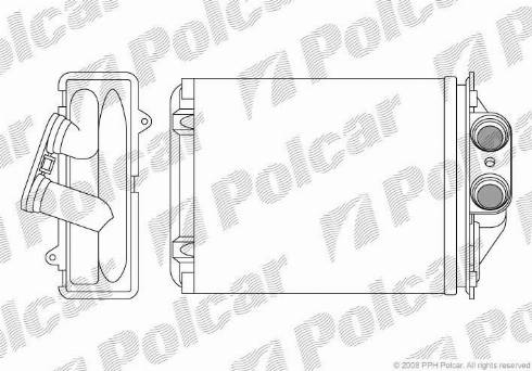 Polcar 3003N8-2 - Теплообменник, отопление салона avtokuzovplus.com.ua