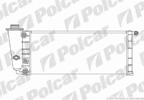 Polcar 3004082X - Радіатор, охолодження двигуна autocars.com.ua