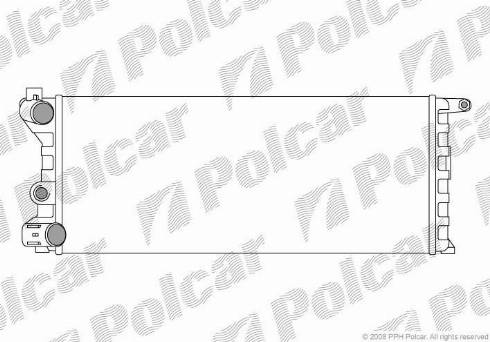 Polcar 300408-4 - Радіатор, охолодження двигуна autocars.com.ua