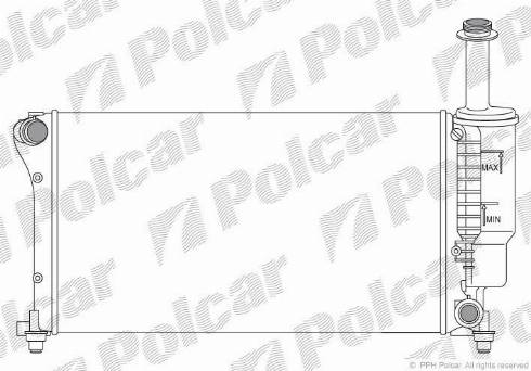 Polcar 3004085X - Радиатор, охлаждение двигателя avtokuzovplus.com.ua