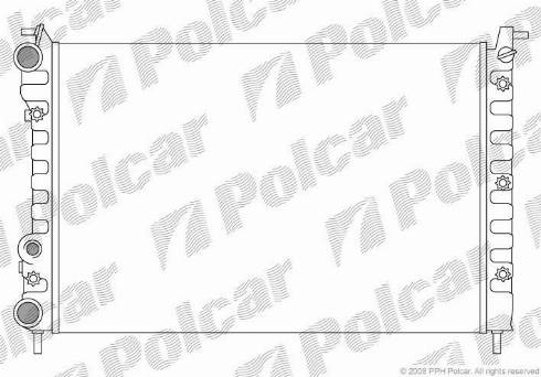 Polcar 300508-2 - Радиатор, охлаждение двигателя autodnr.net