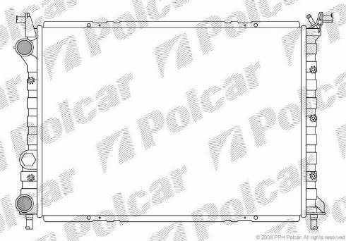 Polcar 300508-4 - Радіатор, охолодження двигуна autocars.com.ua