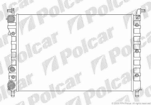 Polcar 300508A2 - Радіатор, охолодження двигуна autocars.com.ua