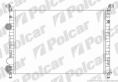 Polcar 3006082X - Радіатор, охолодження двигуна autocars.com.ua