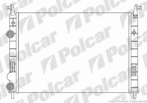 Polcar 300608-2 - Радіатор, охолодження двигуна autocars.com.ua