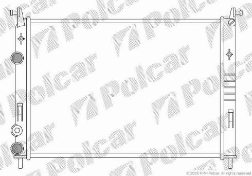 Polcar 300608A1 - Радіатор, охолодження двигуна autocars.com.ua