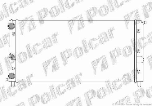 Polcar 301408-1 - Радіатор, охолодження двигуна autocars.com.ua