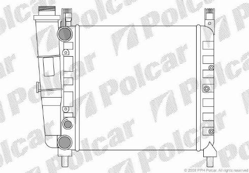 Polcar 301608-3 - Радиатор, охлаждение двигателя avtokuzovplus.com.ua