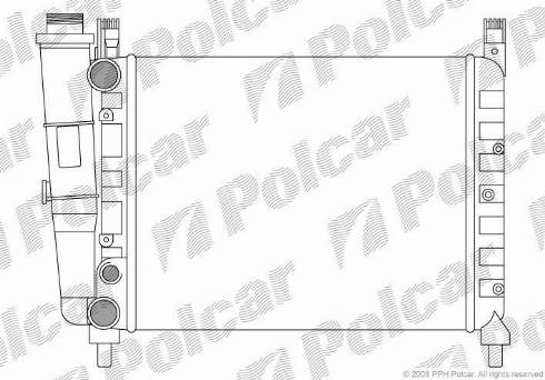 Polcar 301608-5 - Радіатор, охолодження двигуна autocars.com.ua