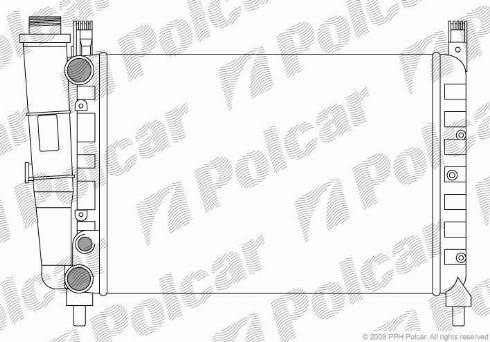 Polcar 301608-7 - Радіатор, охолодження двигуна autocars.com.ua