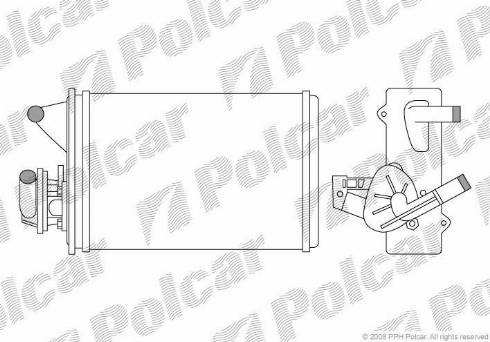 Polcar 3016N8-1 - Теплообмінник, опалення салону autocars.com.ua