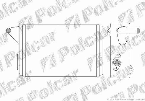 Polcar 3016N8-2 - Теплообмінник, опалення салону autocars.com.ua