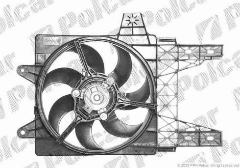 Polcar 301723W1 - Вентилятор, охолодження двигуна autocars.com.ua