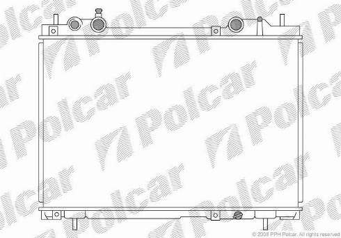 Polcar 3018086X - Радиатор, охлаждение двигателя autodnr.net