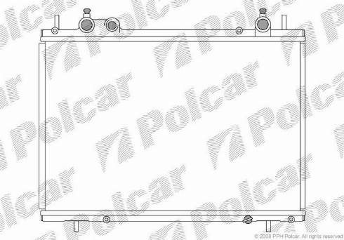 Polcar 3018087X - Радіатор, охолодження двигуна autocars.com.ua